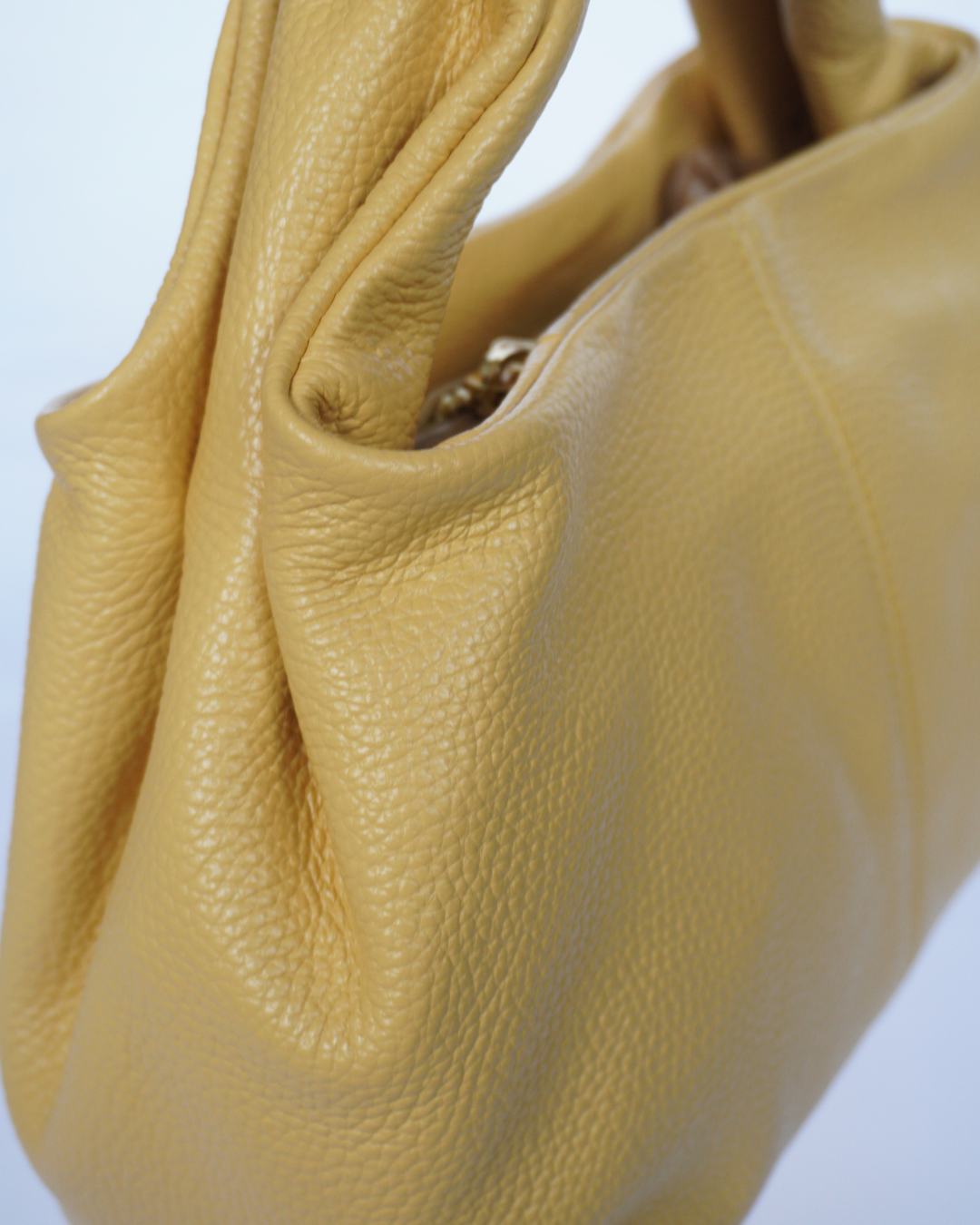 Polly Tas Butter Yellow – Echt Leer – Crossbody