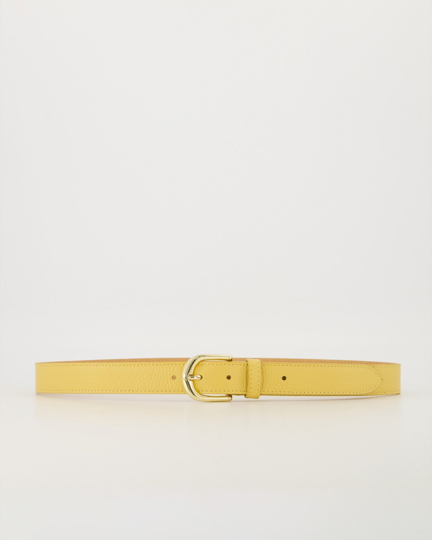 Butter Yellow leren riem