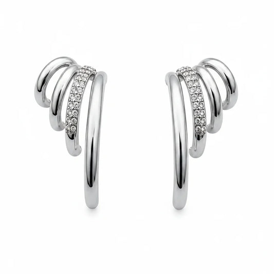 Fear strass oorbellen