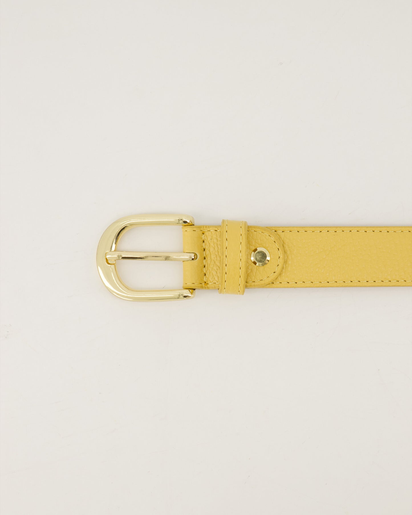 Butter Yellow leren riem