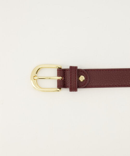 Bordeaux leren riem