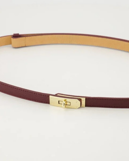 Verstelbare riem Bordeaux - Echt Leer
