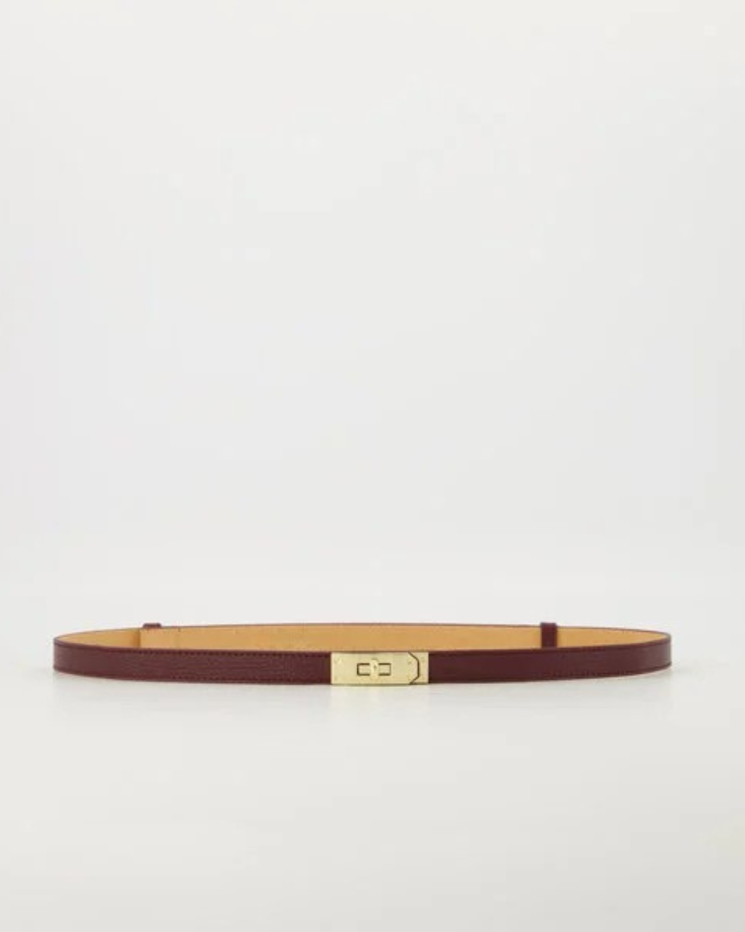 Verstelbare riem Bordeaux - Echt Leer
