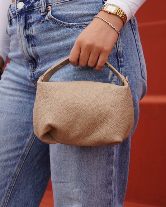 Noa Handtas – Beige - Echt leer