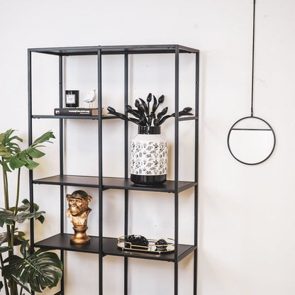 Zwarte Keramische Design Vaas Groot