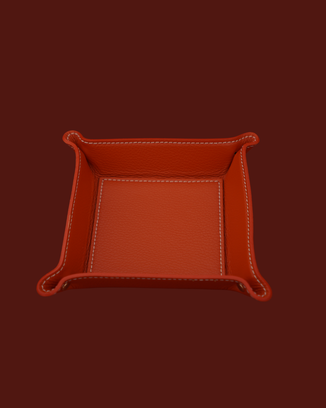 Leren Opberg Bakje - 12 x 12cm
