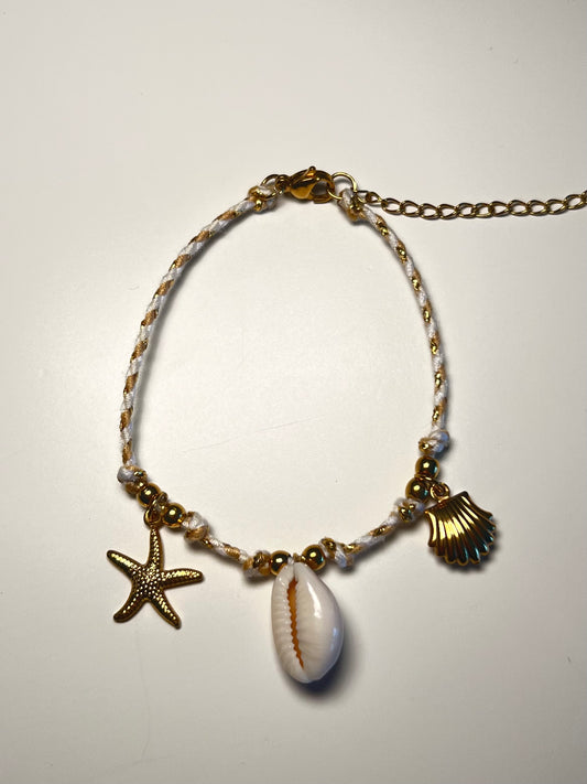 Armband/Enkelbandje Zeeschelp