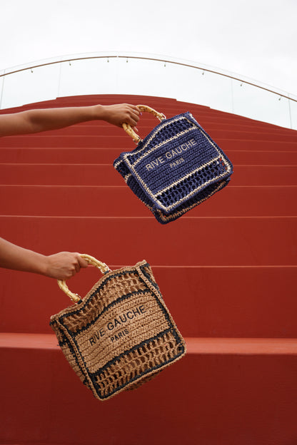 Gevlochten Tas Rive Gauche Blauw