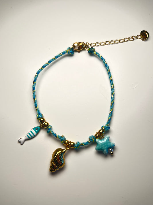 Armband/Enkelbandje Schelp