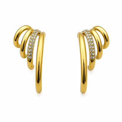 Fear strass oorbellen