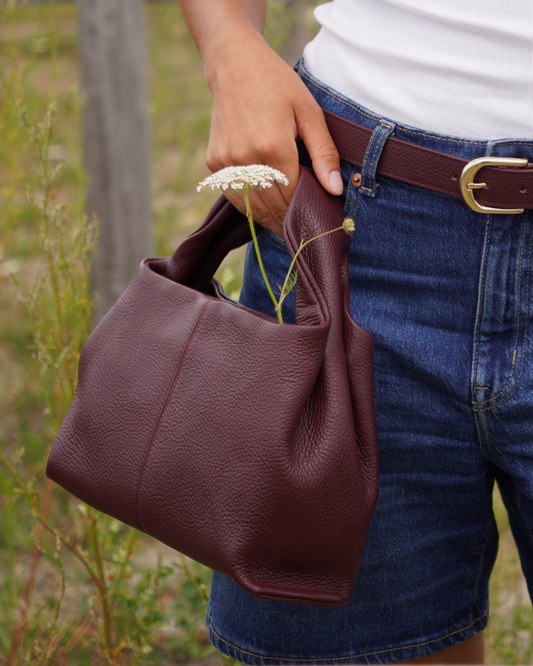 Polly Tas Bordeaux – Echt Leer – Crossbody
