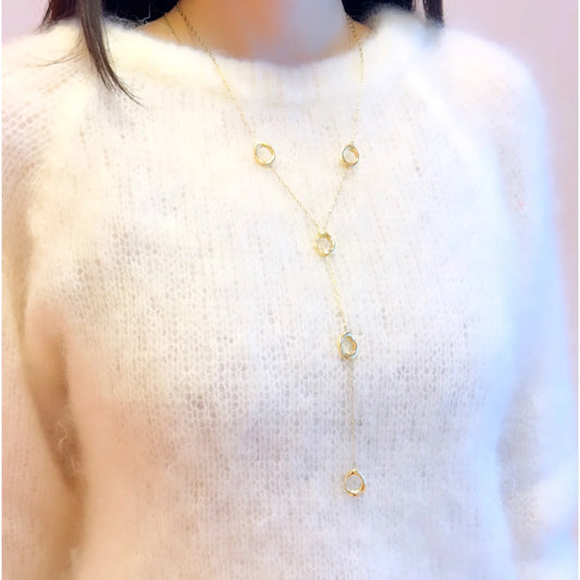 Oval Y ketting