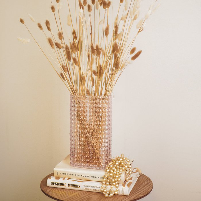 Vase Ribble Roze