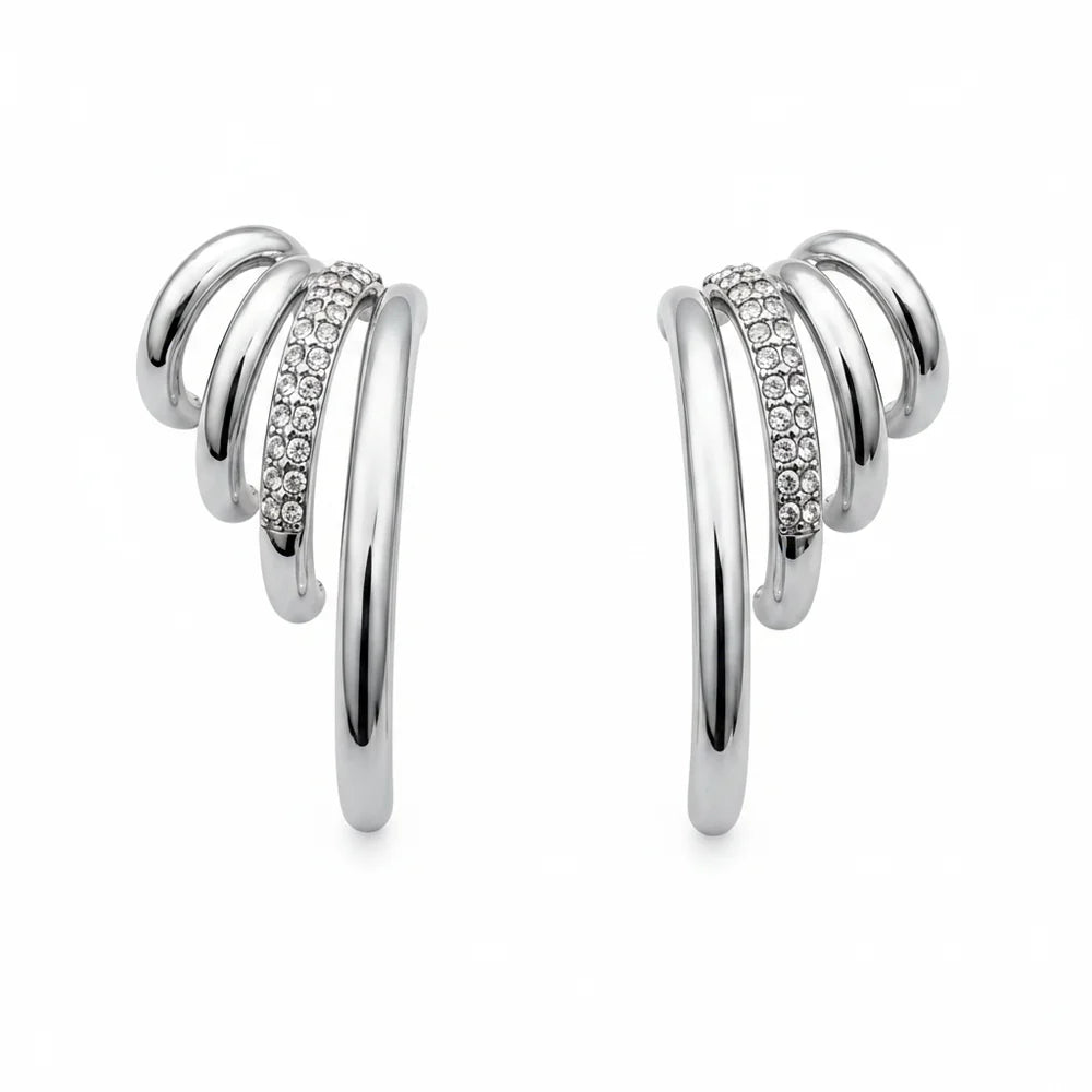 Fear strass oorbellen
