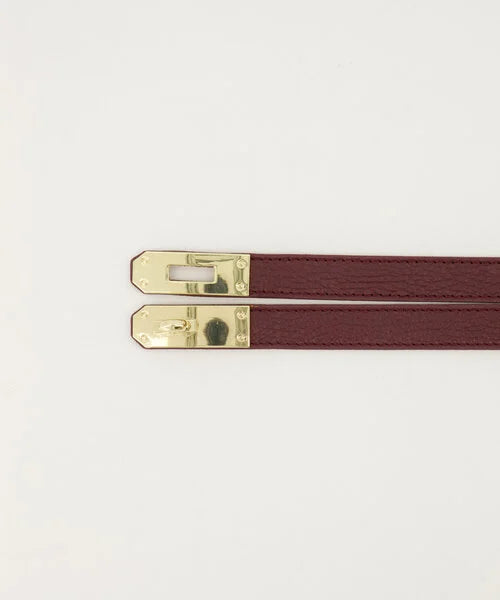 Verstelbare riem Bordeaux - Echt Leer