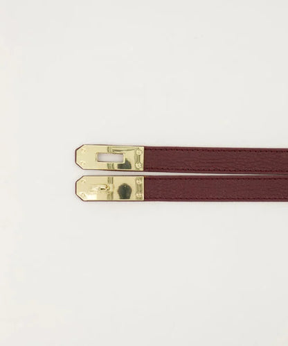 Verstelbare riem Bordeaux - Echt Leer